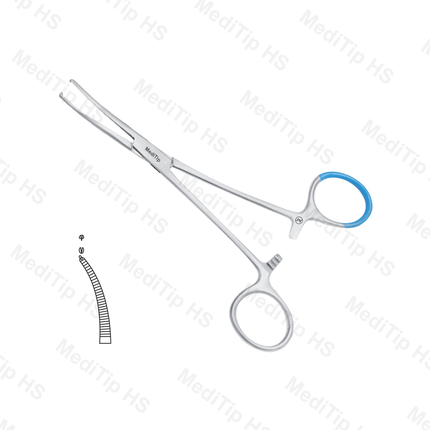 Non sterile Single Use Crile Kocher Forceps Curved